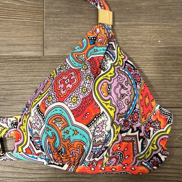 Victoria’s Secret Paisley Bikini Push-up Top Size Medium - Picture 3 of 6